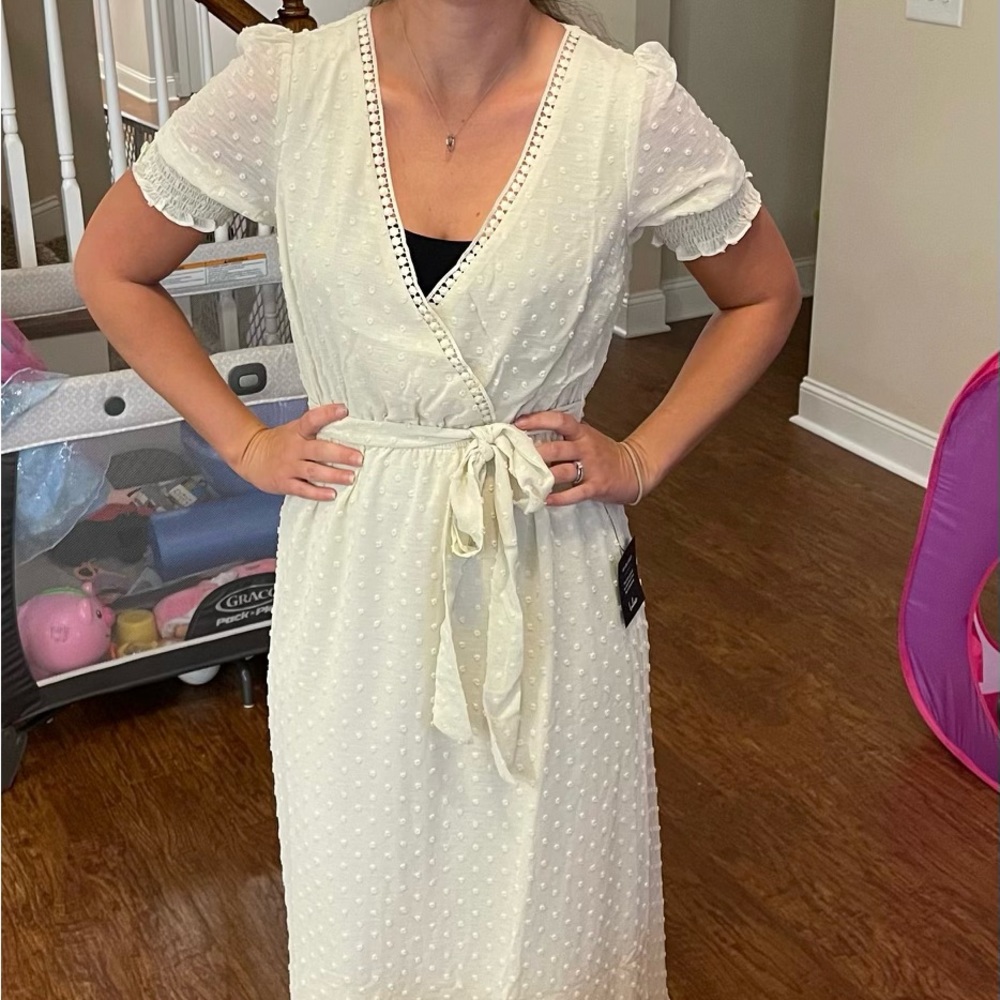 Lulus Cream Maxi Dress